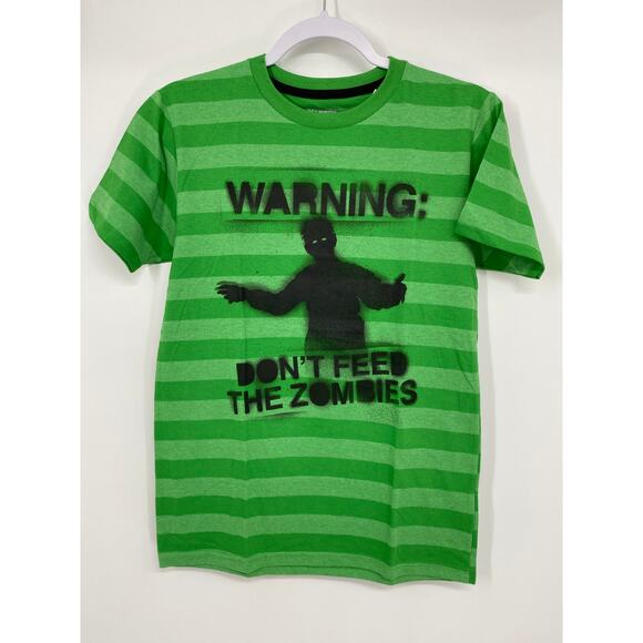 Extreme Concepts Boys Warning Don't Feed the Zombies Tshirt Top NEW Size: Large - Picture 10 of 10